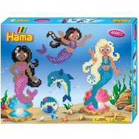 Hama 3150 - Bügelperlen, Geschenkpackung Meerjungfrauen, 4000 Midi-Perlen und Zubehör von Dan Import