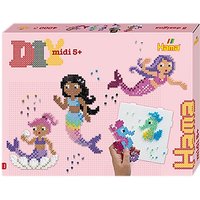 Hama 3161 - Bügelperlen, Geschenkpackung, Meerjungfrauen, 2500 Midi-Perlen und Zubehör von Dan Import
