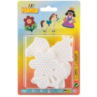 Hama 4571 - Stiftplatten 3er-Set, Pony, Blume und Prinzessin, Stiftplatten für Bügelperlen Midi 5+ von Dan Import