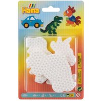 Hama 4573 - Stiftplatten 3er-Set, Auto/Papagei/Dino, Stiftplatten für Bügelperlen Midi 5+ von Dan Import
