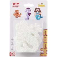 Hama 4575 - Stiftplatten 3er Set,, Seepferdchen/Meerjungfrau/Sechseck, für Bügelperlen midi 5+ von Dan Import