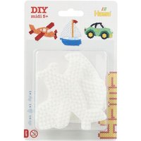 Hama 4576 - Stiftplatten 3er Set, Auto/Segelboot/Flugzeug, für Bügelperlen Midi 5+ von Dan Import