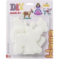 Hama 4585 - Stiftplatten 3er Set (Prinzessin/Pferd/Katze) für Midi-Bügelperlen von Malte Haaning Plastic A/S