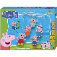 Hama 7917 - Peppa Pig Mobile, Geschenkpackung mit ca. 4000 Bügelperlen midi 5+ und Zubehör von Dan Import