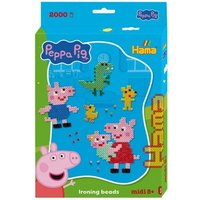 Hama 7976 - Peppa Pig, Kleine Geschenkpackung mit ca. 2000 Bügelperlen midi 5+ und Zubehör von Dan Import