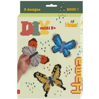 Hama Bügelperlen Starter-Set midi Schmetterlinge 2000 Teile von Dan Import