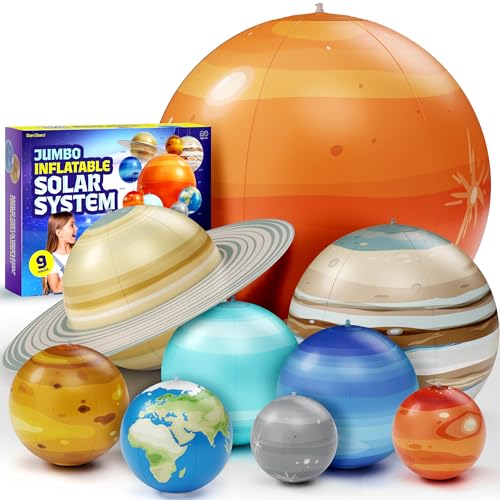 Aufblasbares Sonnensystem Planeten für Kinder – Wissenschaftsspielzeug – Jungenzimmer-Dekor-Decke – Weltraum-Geschenke – Weltraum-Themen-Party-Dekorationen – Astronomie-Geschenke für Kinder im Alter Aufblasbares Sonnensystem Planeten für Kinder – Wissenschaftsspielzeug – Jungenzimmer-Dekor-Decke – Weltraum-Geschenke – Weltraum-Themen-Party-Dekorationen – Astronomie-Geschenke für Kinder im Alter von Dan&Darci