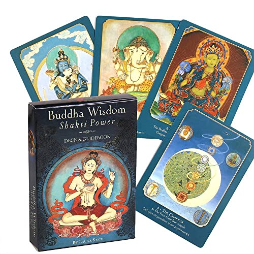 Buddha Weisheit Shakti Power Oracle Tarot-Karte,Buddha Wisdom Shakti Power Oracle Tarot Card Tarot Deck Funny Game von DanDanCard