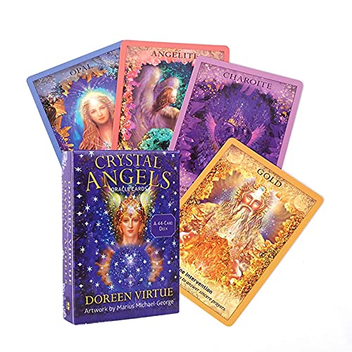 Crystal Angels Orakel Tarot-Karten Crystal Angels Oracle Tarot Cards,Tarot Deck Tarot Deck Funny Game von DanDanCard