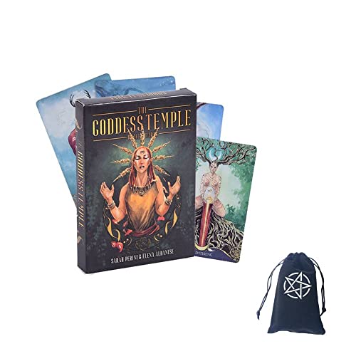 Das Orakelkartendeck des Göttinnentempels,The Goddess Temple Oracle Cards Deck with Bag Funny Game von DanDanCard