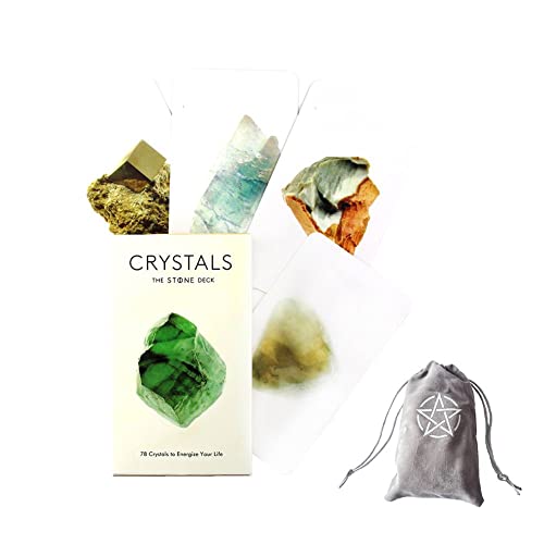 Kristalle das Stein-Tarot-Deck,Crystals The Stone Tarot Deck with Bag Funny Game von DanDanCard