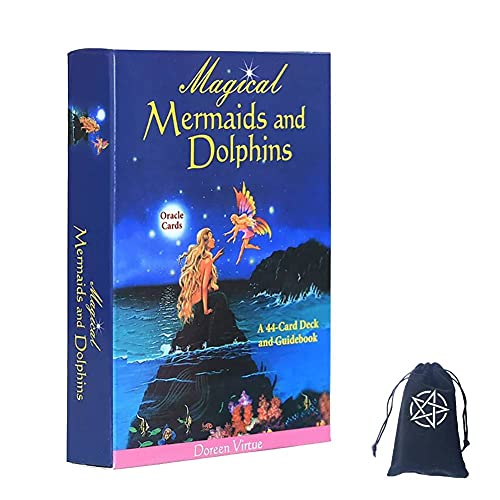 Magische Meerjungfrauen und Delfine Orakelkarten,Magical Mermaids and Dolphins Oracle Cards with Bag Funny Game von DanDanCard