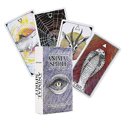 Orakelkarten der Tiergeister,Animal Spirit Oracle Cards Tarot Deck Funny Game von DanDanCard