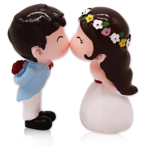 1 Paare Tortenfigur Hochzeitstorte,Braut Bräutigam Figuren Kuchen Dekorationen,Hochzeitsfiguren Brautpaar,Wedding Torte Topper,Hochzeitsgeschenke für Brautpaar,Valentinstag Dekoration von Danbghyuo