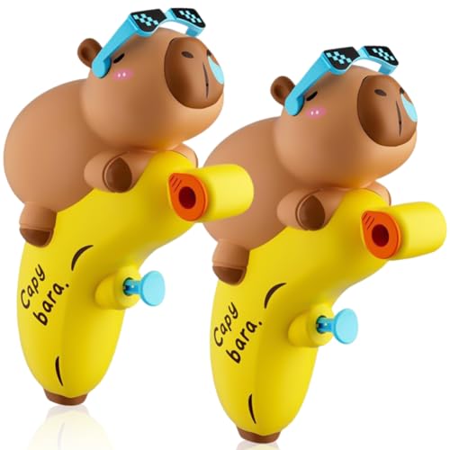 2PCS Capybara Wasserpistole für Kinders,Mini Capybara Wasserpistolens,Kinder SpritzpistolePool Spielzeug,Kinder Spritzpistole,Sommer Garten Pool Party Strand Spielzeug wasserpistole Kinders Geschenk von Danbghyuo
