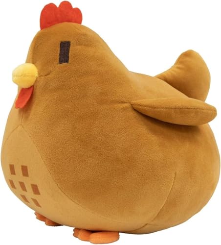 Danbghyuo Handpuppe Huhn, super weiche Simulation Mutter Henne Puppe, süßes Plüsch Huhn Kissen, Huhn Plüsch Nackenkissen, gelbes Huhn Stofftier für Jungen Mädchen Geschenke von Danbghyuo
