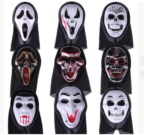 Danbghyuo Maske Halloween Dämon, Vampir Halloween, 2stk Maske Karneval Monster, Gruselige Dämonenmaske für und Kostümparty von Danbghyuo