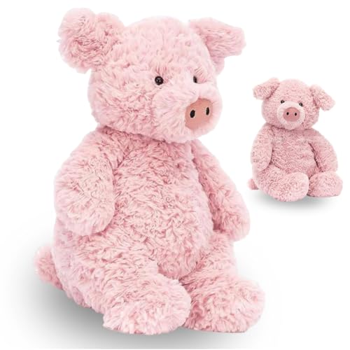 Ferkel Plüschtiere,Stofftier Schwein Plüschtiere Spielzeug,Cartoon Plüsch Spielzeug,Weiche Rosa Schwein Plüschie Geburtstagsgeschenke für Kinder Jungen Mädchen(28cm) von Danbghyuo