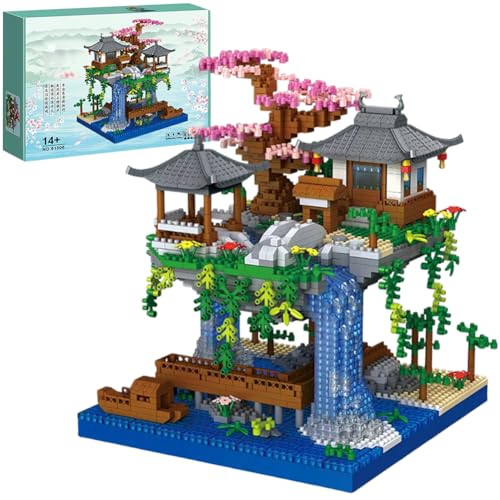 Micro Bausteine,Chinesische Architektur Bausteine Bausatz,3320pz Klemmbausteine Architektur Chinesischer Pfirsichblütenteich,Bauset Architektur für Home Office Erwachsene Fortgeschrittene Kinder ab 12 Micro Bausteine,Chinesische Architektur Bausteine Bausatz,3320pz Klemmbausteine Architektur Chinesischer Pfirsichblütenteich,Bauset Architektur für Home Office Erwachsene Fortgeschrittene Kinder ab 12 von Danbghyuo