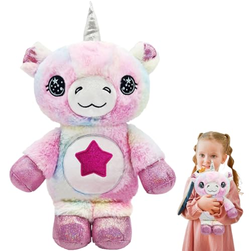 Unicorn Plush pink, Unicorn Stuffed Animal Soft Unicorn Horse Plush for Girls Boys Birthday Valentine's Day Easter Party Favors Throw Pillow (35cm) von Danbghyuo