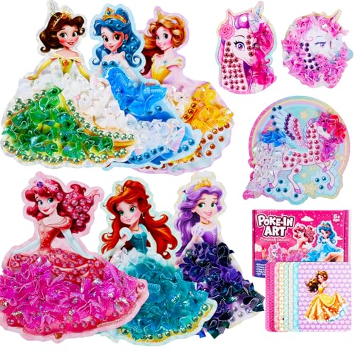 Dancial Prinzessin Bastelset für Kinder Prinzessin Handmalerei Mädchen Poke Art DIY Toys Kreativsets zum Basteln mit Pailletten für Kinder Mädchen Weihnachten Geburtstagsgeschenk Dancial Prinzessin Bastelset für Kinder Prinzessin Handmalerei Mädchen Poke Art DIY Toys Kreativsets zum Basteln mit Pailletten für Kinder Mädchen Weihnachten Geburtstagsgeschenk von Dancial