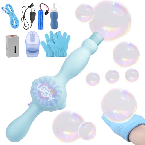 Dandin Colourful Smoke Bubble Machine, Magic Interactive Mist Bubble Machines for Party, Elastic Bubble Mist Stick, Rechargeable Bath Bubble Toy, for Girl Boy Kid Party Outdoor Indoor von Dandin