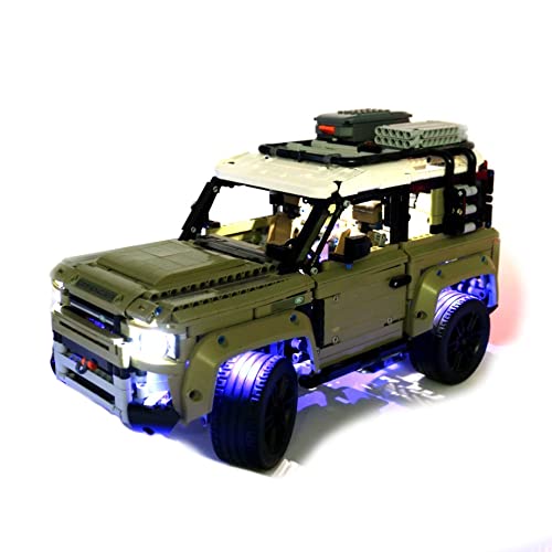LED-Beleuchtungsset Licht-Set Akku-Box für Lego Land Rover Defender 42110 (nur Lichtset) von Daniko