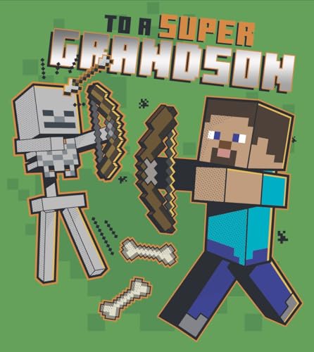 Danilo Promotions LTD Minecraft Geburtstagskarte für Enkel von Danilo Promotions LTD