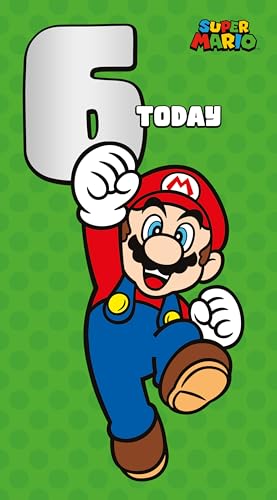 Danilo Promotions LTD Super Mario Geburtstagskarte zum 6. Geburtstag Danilo Promotions LTD Super Mario Geburtstagskarte zum 6. Geburtstag von Danilo Promotions LTD