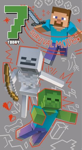 Minecraft Geburtstagskarte zum 7. Geburtstag, "Happy 7th Birthday" Minecraft Geburtstagskarte zum 7. Geburtstag, "Happy 7th Birthday" von Danilo Promotions LTD
