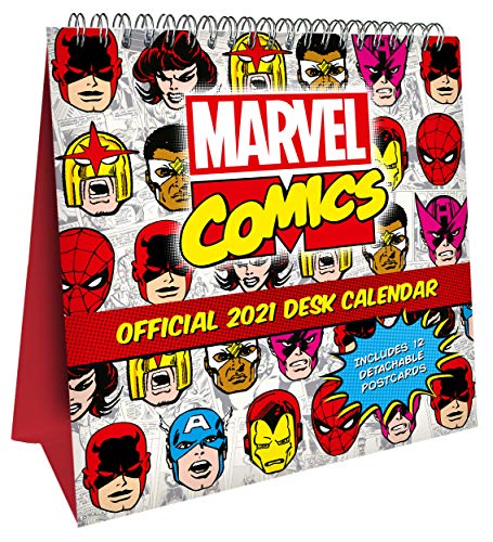 Marvel Comics 2021 Desk Easel Calendar - Official Desk Easel with removable postcards von Danilo Promotions LTD