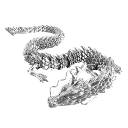 3D Gedruckter Beweglicher Drache, 3D Gedruckter Drache, Realistische Bewegliche Drachen Modell Figuren, Dynamisches Posen Dekorationswerkzeug Für Autos, Büros, Häuser Und Aquarien von Dankek