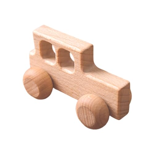 Dankek Fahrzeugspielzeug aus Holz,Automodelle aus Holz - Kleines Autospielzeug aus Holz - Tragbare Spielzeugautos für Jungen und Mädchen, niedliche Fahrzeugspielzeuge zur Verbesserung der Feinmotorik von Dankek