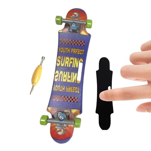 Dankek Mini-Finger-Skateboard - Kreatives rutschfestes Mini-Skateboard | Langlebiges Mini-Spielzeug, professionelles Lernspielzeug, Finger-Skateboards für Kinder, Starter, Teenager, Kinder von Dankek