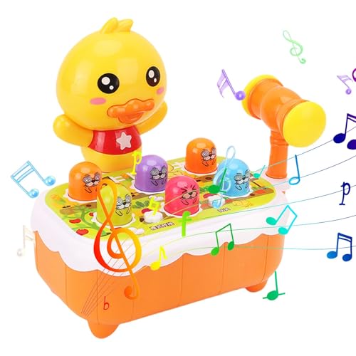 Dankek -Hamster-Memory-Spiel - Whack Mole Stampfspielzeug - Interaktives Stampfspielzeug, elektronisches Arcade-Spiel für Jungen und Mädchen, Geburtstagsgeschenk von Dankek