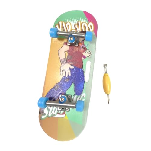 Dankek Mini-Skateboards für Finger - Kreatives rutschfestes Mini-Skateboard,Lernspielzeug, professionelle, langlebige Finger-Skateboards für Kinder, Erwachsene, Teenager, Starter von Dankek