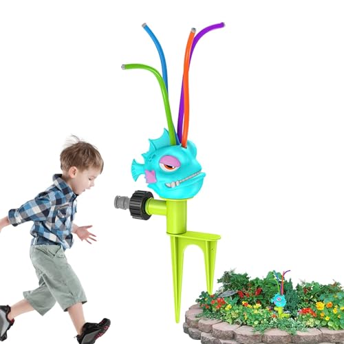 Dankek Wassersprinkler für den Garten,Kindergartensprinkler - Sprühwasserspielzeug für Kinder,Wasserspielspielzeug mit sicherem Design für Outdoor-Aktivitäten, Strände, Gärten, Schwimmbäder von Dankek
