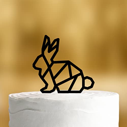Cake Topper Hase Geometrie - Acrylglas Schwarz - Tortenaufsatz, Kuchen, Tortendeko, Tortenstecker, Kuchenaufsatz, Kuchendeko, Osterhase Cake Topper Hase Geometrie - Acrylglas Schwarz - Tortenaufsatz, Kuchen, Tortendeko, Tortenstecker, Kuchenaufsatz, Kuchendeko, Osterhase von Dankeskarte.com