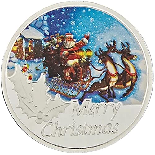 Weihnachten Gedenkmünzen Frohe Weihnachten Münzen Santa Claus Elk Sammlerkunst Souvenir Geschenkmünze Sammlung von Danlai