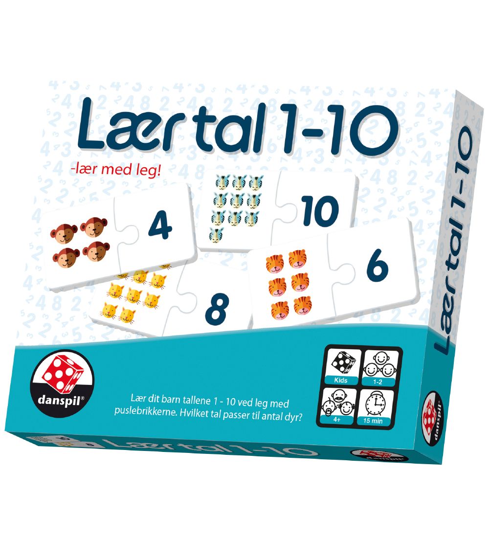 Danspil Lernspiele - Lernen Sie die Zahlen 1-10 - Danspil - One Size - Spiele von Danspil