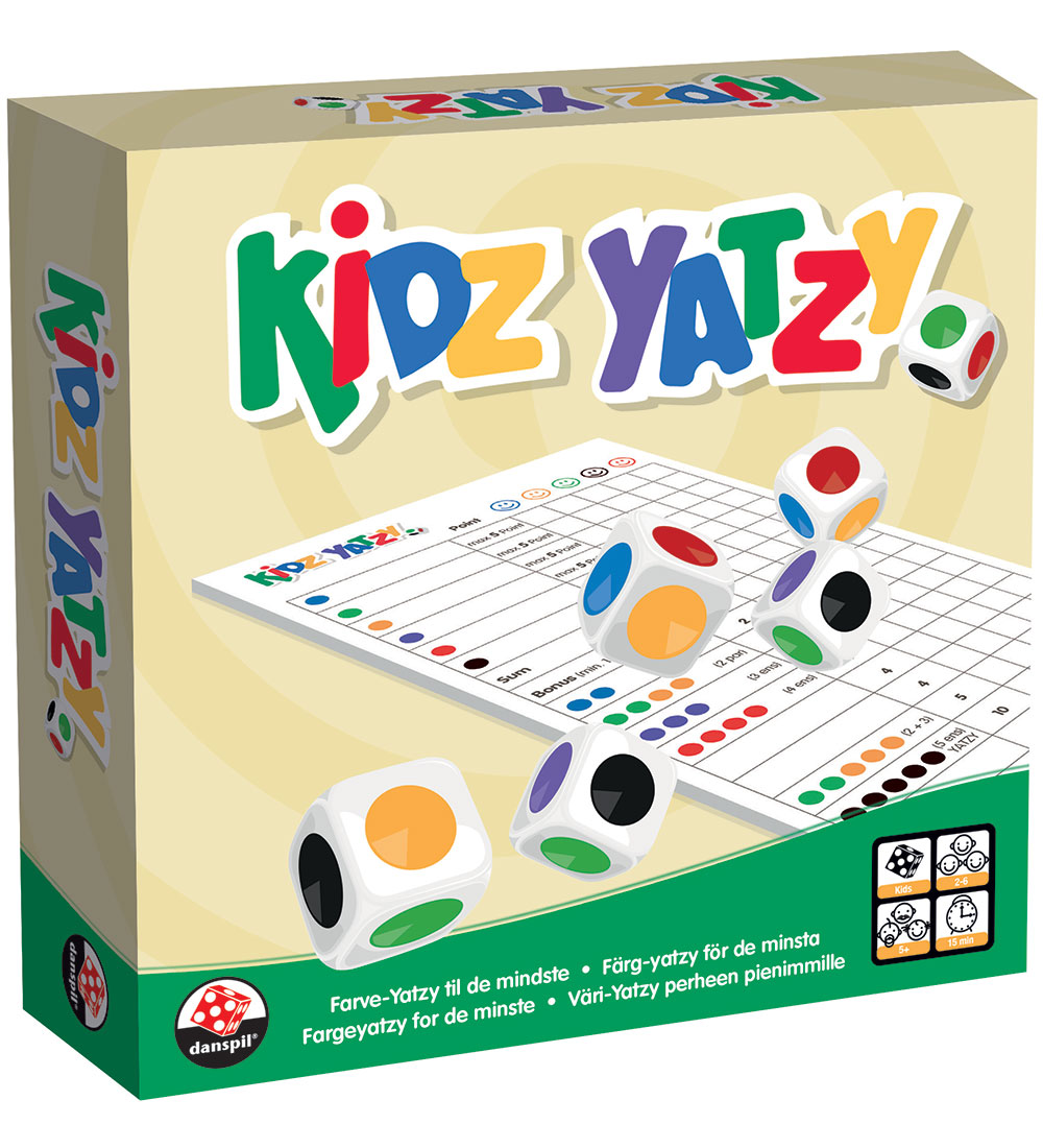 Danspil Würfelspiel - Kidz Yatzy - Danspil - One Size - Spiele von Danspil