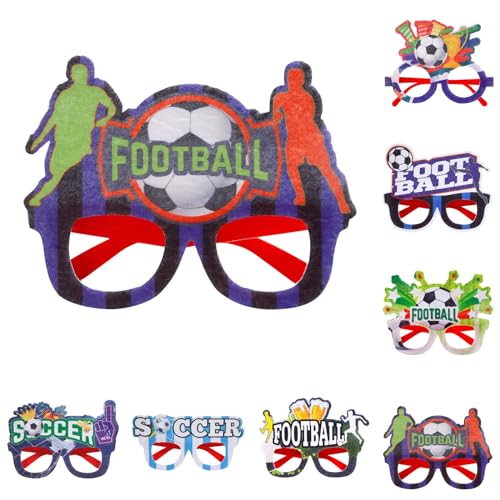 Dantazz Fotobox Brille Requisiten für Fußball Euro 2024, Fußball Euro League Aufheitern Brillen Lustige Fußball EM WM Accessoires, Fußball Team Partybrillen Partyzubehör Bar Club Party Brille (C) von Dantazz