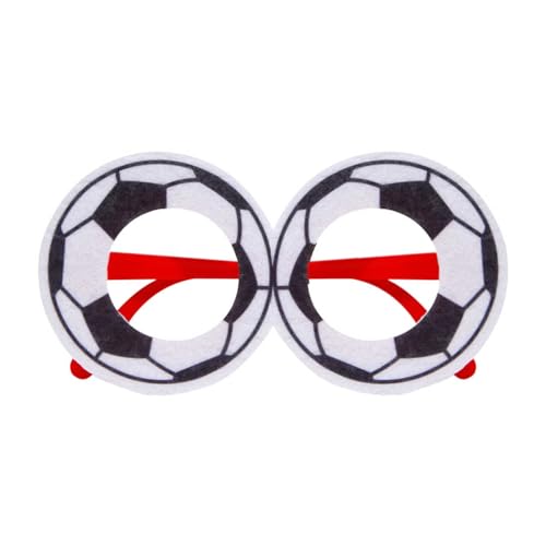 Dantazz Fußball Brille für Fußball Euro 2024, Lustige Fußball EM Brillen Fotobox Requisiten Accessoires, Erwachsene Kinder Geburtstag Partybrillen Spassbrillen Fußball Euro League Fan Brillen (D) von Dantazz