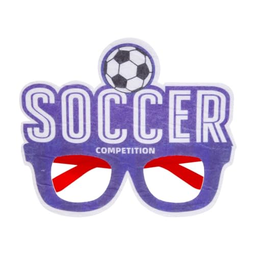 Dantazz Fußball Brille für Fußball Euro 2024, Lustige Fußball EM Brillen Fotobox Requisiten Accessoires, Erwachsene Kinder Geburtstag Partybrillen Spassbrillen Fußball Euro League Fan Brillen (B) von Dantazz