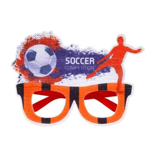 Dantazz Fußball Brille für Fußball Euro 2024, Lustige Fußball EM Brillen Fotobox Requisiten Accessoires, Erwachsene Kinder Geburtstag Partybrillen Spassbrillen Fußball Euro League Fan Brillen (C) von Dantazz