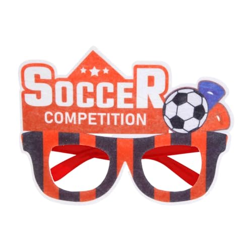 Dantazz Fußball Brille für Fußball Euro 2024, Lustige Fußball EM Brillen Fotobox Requisiten Accessoires, Erwachsene Kinder Geburtstag Partybrillen Spassbrillen Fußball Euro League Fan Brillen (A) von Dantazz