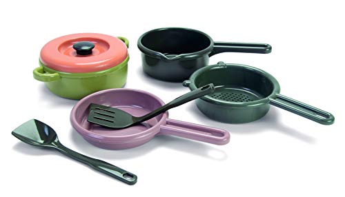 Andreu Toys 12606 Pot/Sieve/Pan- In Net - Recycling Household Toys, Multicoloured von Dantoy
