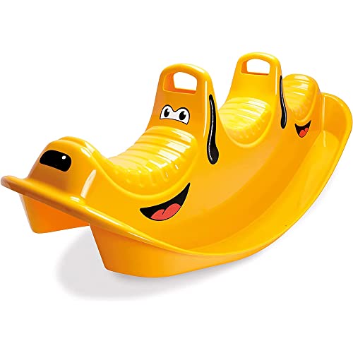Dantoy – Schaukelpferd mit 3 Sitzen - Wippe aus Langlebiger Kunststoff - Kinderwippe für Kinder - 1–5 Jahre - Glücklicher Gelber Hund - Garten Spielzeug - Draußen und Drinnen - Aus Dänemark Dantoy – Schaukelpferd mit 3 Sitzen - Wippe aus Langlebiger Kunststoff - Kinderwippe für Kinder - 1–5 Jahre - Glücklicher Gelber Hund - Garten Spielzeug - Draußen und Drinnen - Aus Dänemark von Dantoy