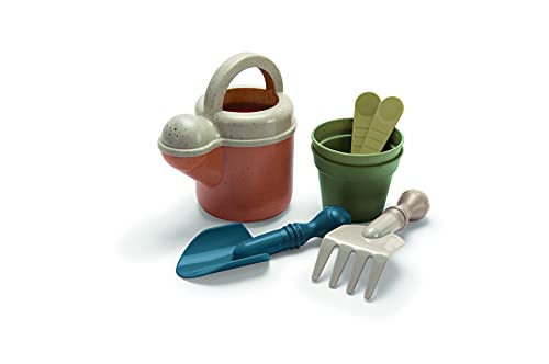 Dantoy 5611 - Bio Gartenset/Pflanzset mit Gießkanne aus Bio-Kunsstoff (90% Zuckerrohr) - 7 Teile von Dantoy