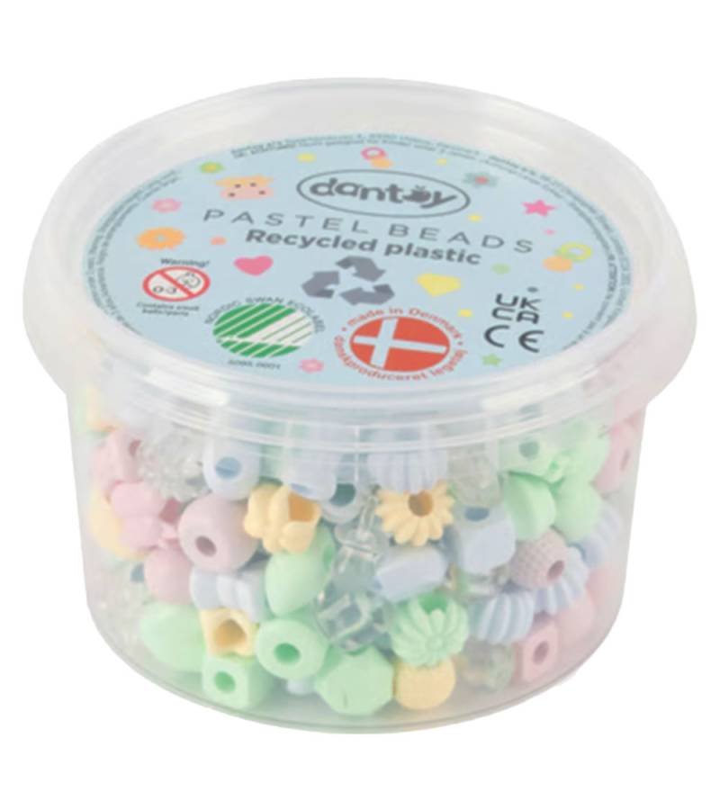 Dantoy Perlen - 280 st. - Pastel Recycling - Dantoy - One Size - Perlen Dantoy Perlen - 280 st. - Pastel Recycling - Dantoy - One Size - Perlen von Dantoy